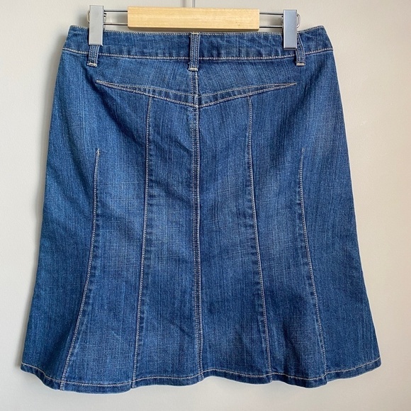 Baccini Women's Denim Mini Jean Skirt Size 4 - Picture 4 of 11